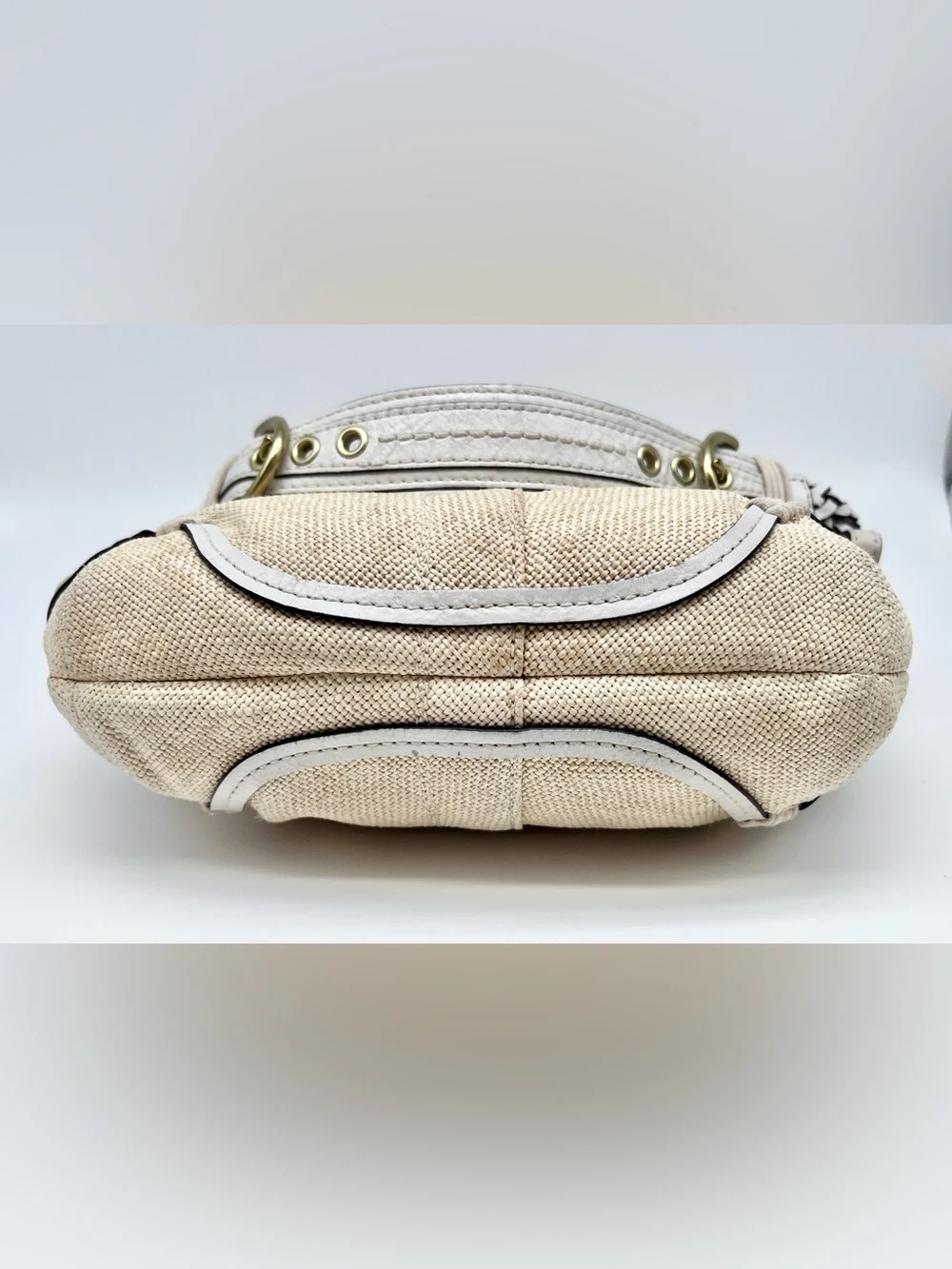 Coach Vintage ‘05 Soho Angora Straw Hobo Shoulder Bag